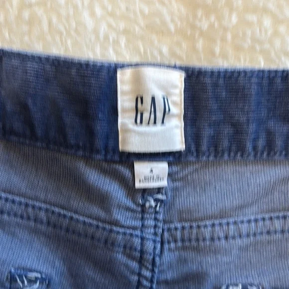 GAP Women's Blue Cordoroy shorts - Picture 4 of 8